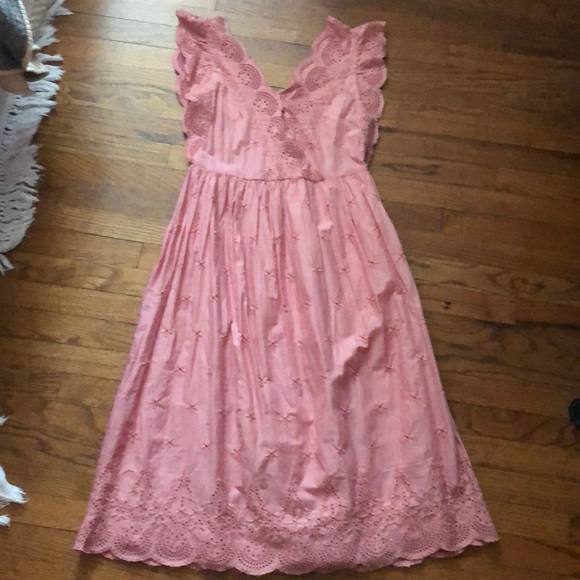 gap midi eyelet dress